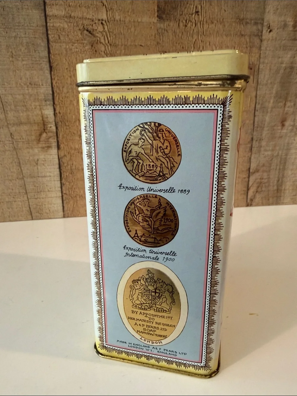 Pears' Soap Vintage Decorative Tin - Yellow